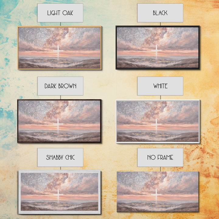 Heavenly Dawn – Framed Canvas Print – Christian Wall Art – Christian Art Canvas – Jesus Painting – Christian Christmas Art – Christian Deco