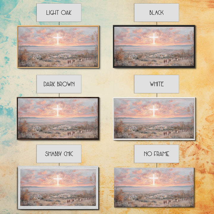 Dawn Of Redemption – Framed Canvas Print – Christian Art Canvas – Christian Wall Art – Large Christian Art – Modern Christian Art – Christi