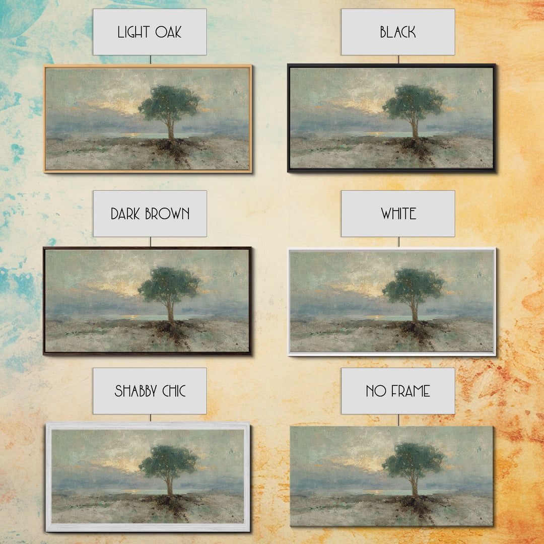 Dawnstead Tree – Framed Canvas Print – Christian Art – Vintage Christian Art – Christian Wall Art – Christian Art Canvas – Subtle Christian