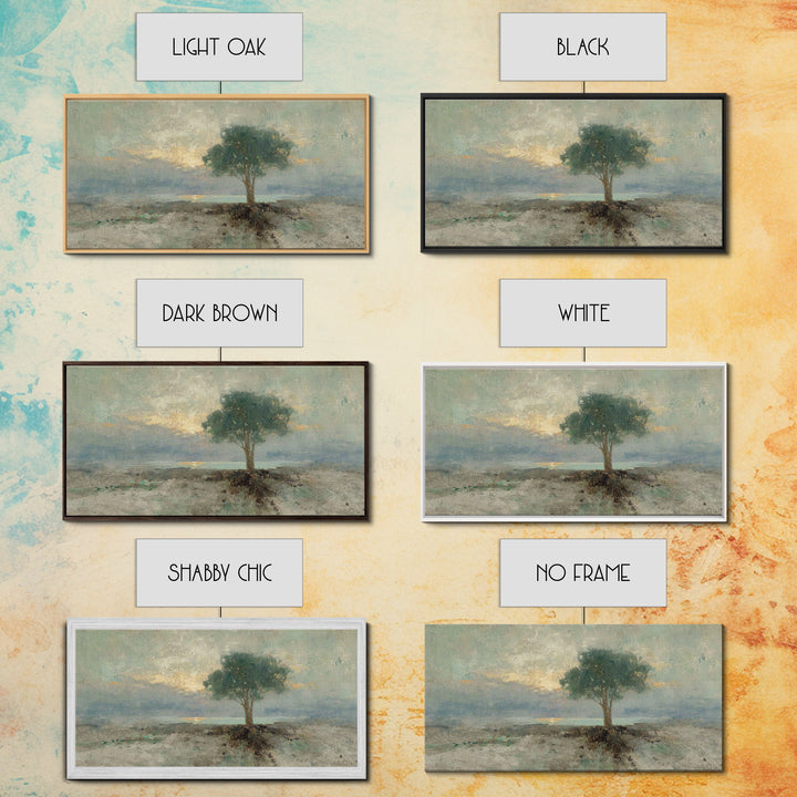 Dawnstead Tree – Framed Canvas Print – Christian Art – Vintage Christian Art – Christian Wall Art – Christian Art Canvas – Subtle Christian