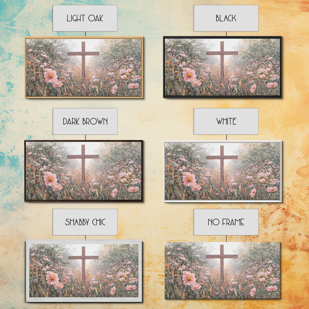 Garden Of Mercy – Framed Canvas Print – Christian Wall Art – Christian Art Painting – Christian Art Canvas – Modern Christian Art – Christi