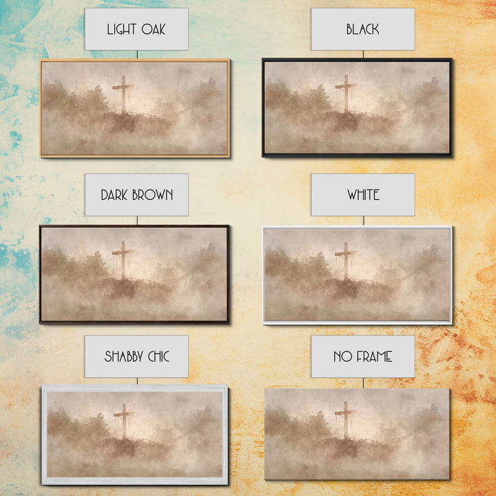 Quiet Salvation – Framed Canvas Print – Subtle Christian Art – Christian Wall Art – Christian Painting – Christian Art Canvas