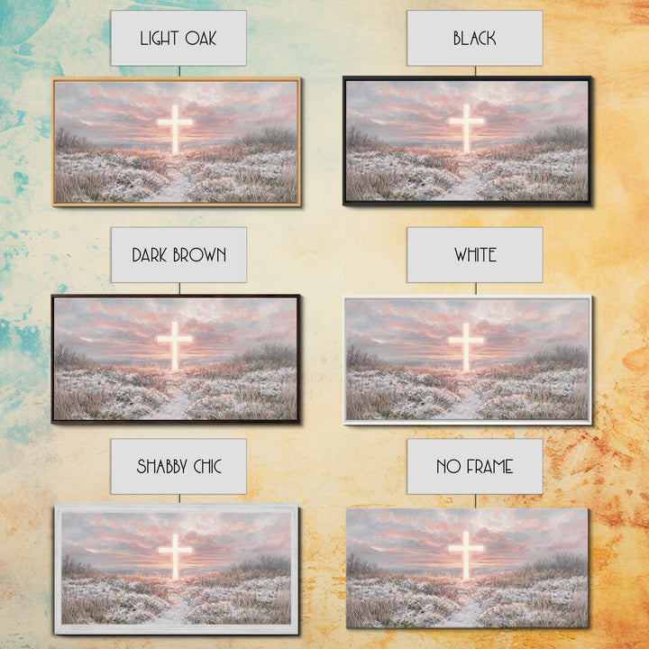 Radiant Dawn – Framed Canvas Print – Christian Christmas Art – Christian Wall Art – Christian Art Print – Modern Christian Painting