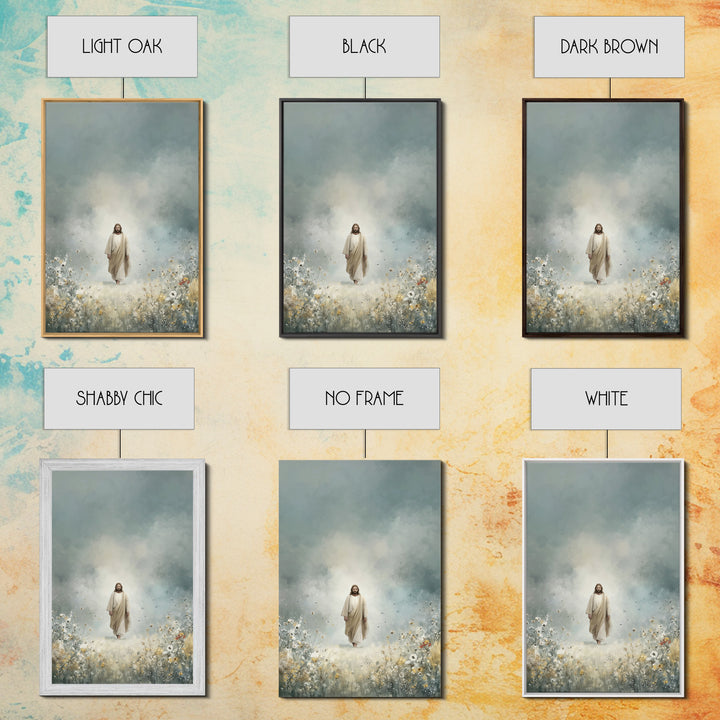 Heavenly Bloom – Framed Canvas Print – Christian Art Canvas – Jesus Painting – Subtle Christian Art – Christian Wall Art – Christian Gift I
