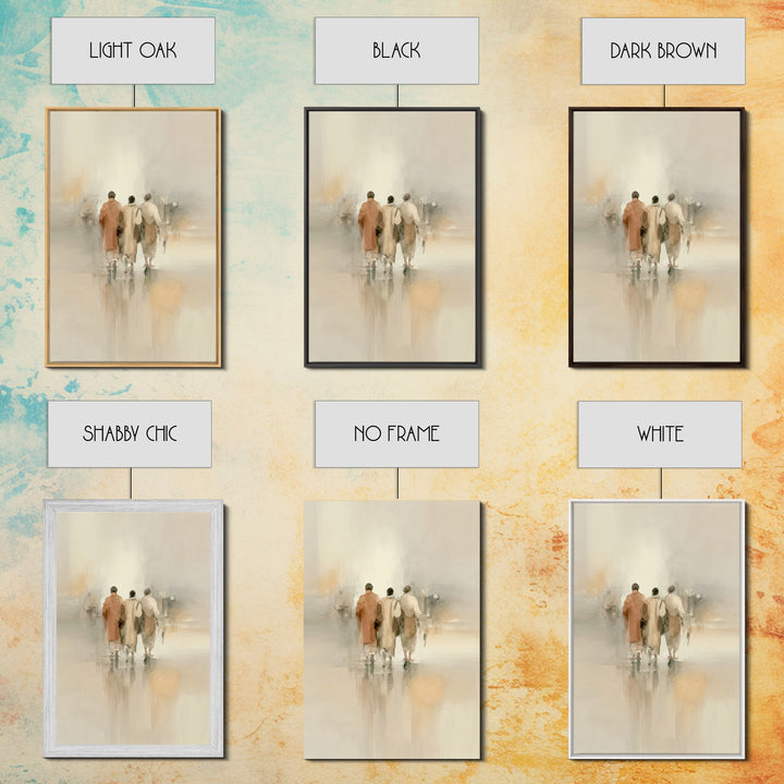 Faithful Companions – Framed Canvas Print – Christian Art Canvas – Christian Wall Art – Christian Paintings – Subtle Christian Art – Christ