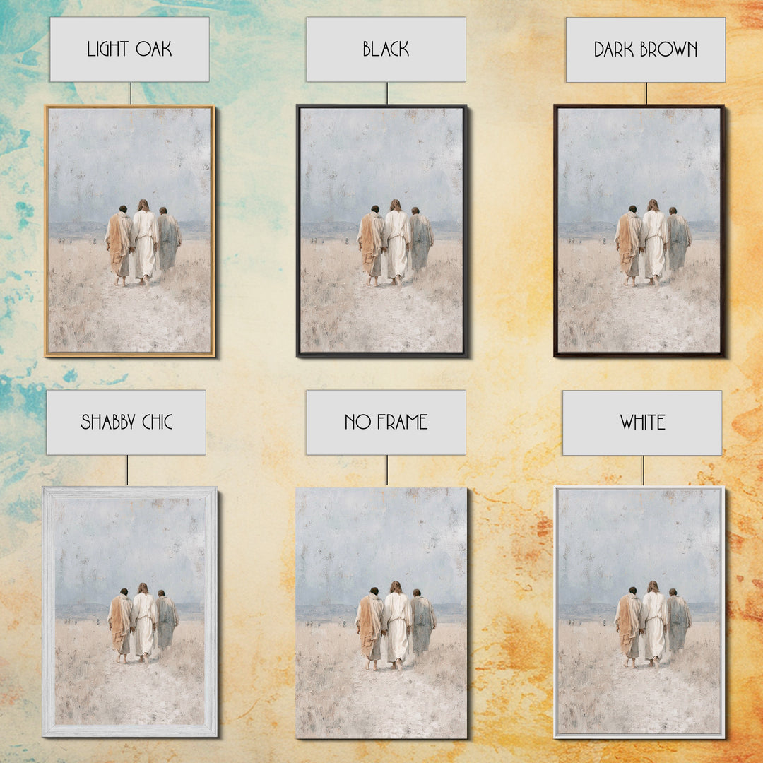 Walk In Hope, Framed Canvas Print, Christian Art Canvas, Christian Wall Art, Christian Paintings, Christian Gift Ideas, Modern Christian Ar