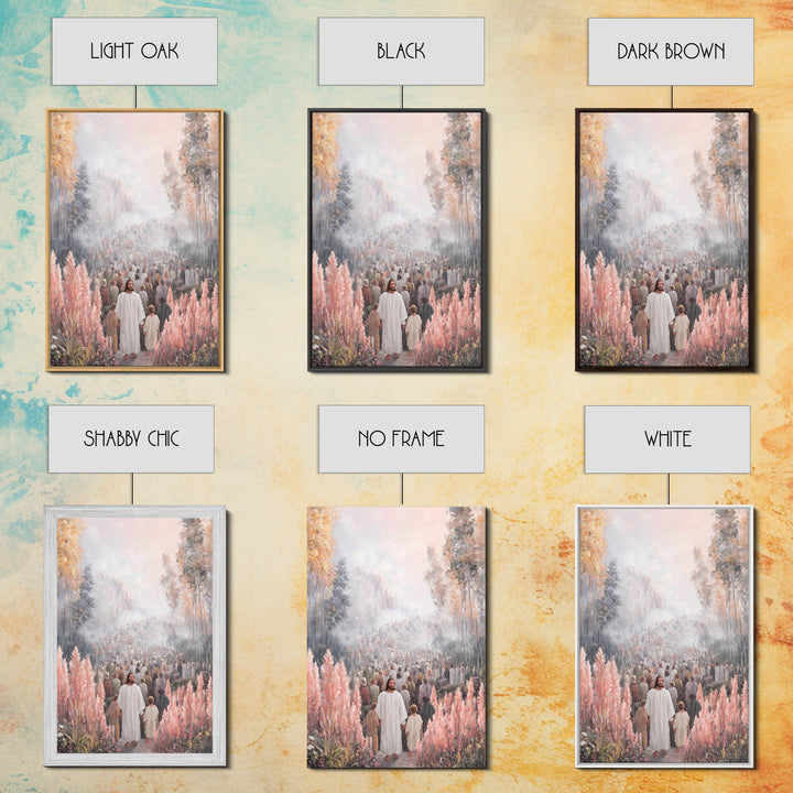 Path Of Light – Framed Canvas Print – Christian Wall Art – Jesus Painting – Christian Art Canvas – Christian Christmas Art – Christian Deco