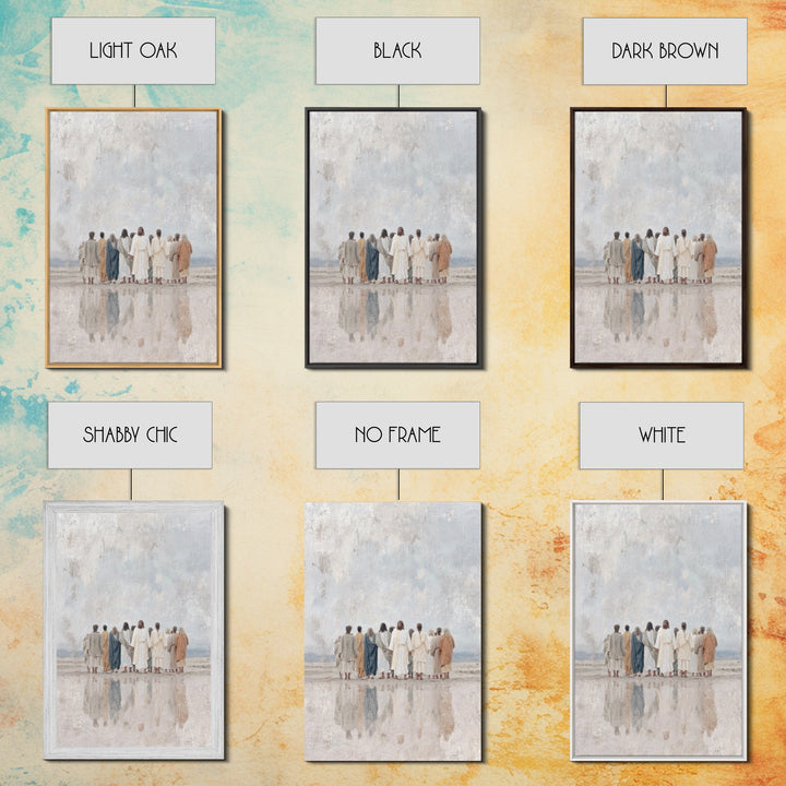Morning Discipleship | Framed Canvas Print | Christian Art Canvas | Jesus Painting | Christian Wall Art | Christian Gift Ideas | Christian