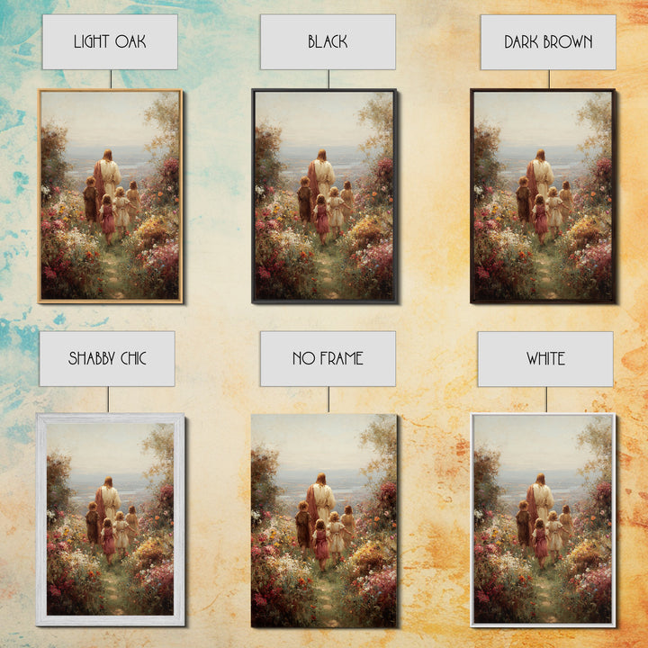 Garden Of Promise – Framed Canvas Print – Christian Art Canvas – Christian Wall Art – Jesus Painting – Christian Decor – Christian Art