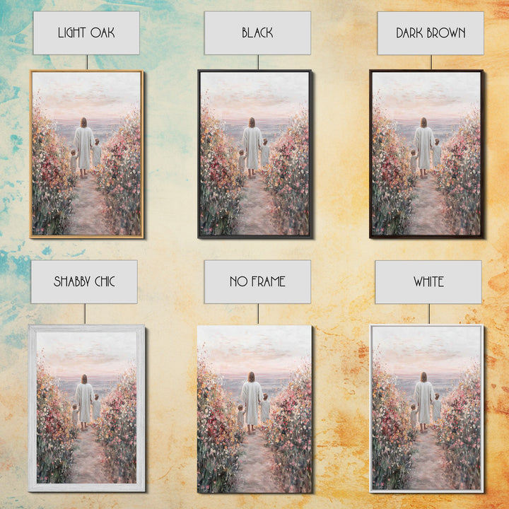 Blossoms Of Hope – Framed Canvas Print – Christian Decor – Christian Wall Art – Christian Art Canvas – Jesus Painting – Christian Art