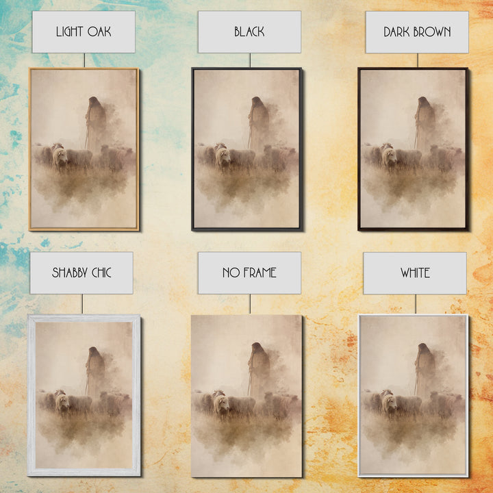Dust Of Mercy, Framed Canvas Print, Christian Wall Art, Christian Art Print, Jesus Painting Canvas, Subtle Christian Art, Christian Christm