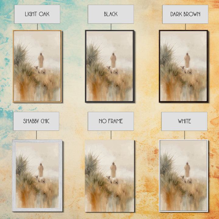 Horizons Of Mercy, Framed Canvas Print, Christian Wall Art, Modern Christian Art, Christian Art Canvas, Jesus Painting, Christian Decor