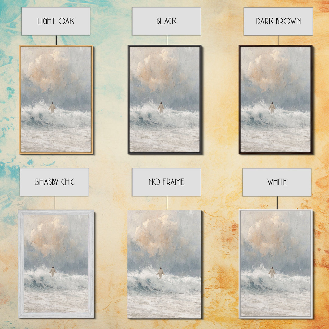 Harbor Of Faith | Framed Canvas Print | Christian Art Gift | Christian Canvas Wall Art | Jesus Paintings | Subtle Christian Paintings | Chr