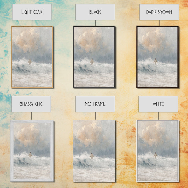 Harbor Of Faith | Framed Canvas Print | Christian Art Gift | Christian Canvas Wall Art | Jesus Paintings | Subtle Christian Paintings | Chr