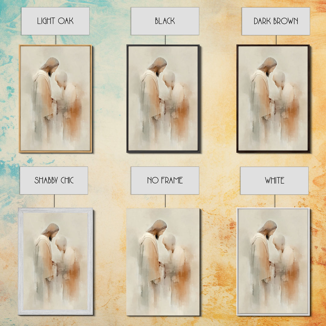 Graceful Blessing – Framed Canvas Print – Christian Wall Art – Christian Art Canvas – Jesus Painting – Christian Decor – Christian Art Prin