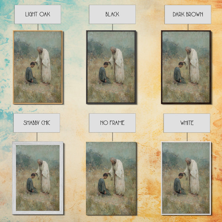 Field of Mercy – Framed Canvas Print – Christian Art Canvas – Christian Gift Ideas – Jesus Painting – Christian Wall Art – Christian Decor