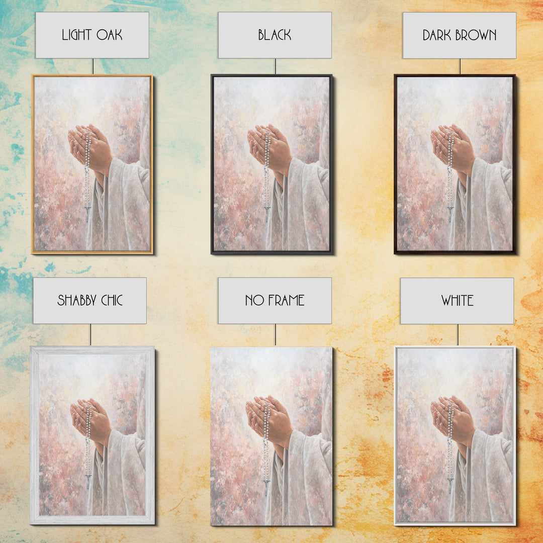 Sacred Offering – Framed Canvas Print – Christian Wall Art – Christian Art Canvas – Christian Painting – Christmas Art – Christian Decor