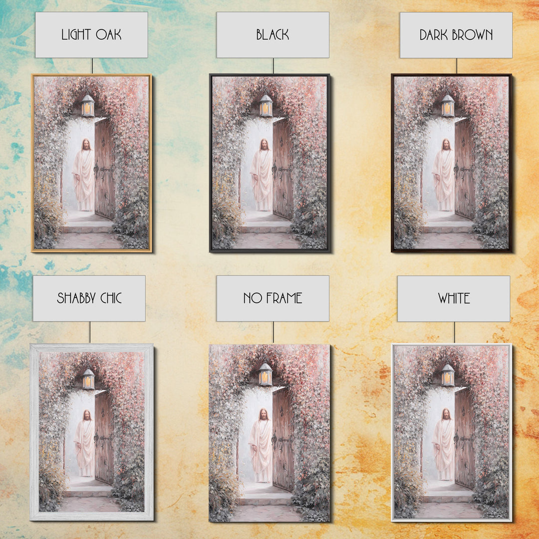 Open Door Hope | Framed Canvas Print | Christian Wall Art | Jesus Art Print | Christian Decor For Home | Christian Art Canvas | Christian G