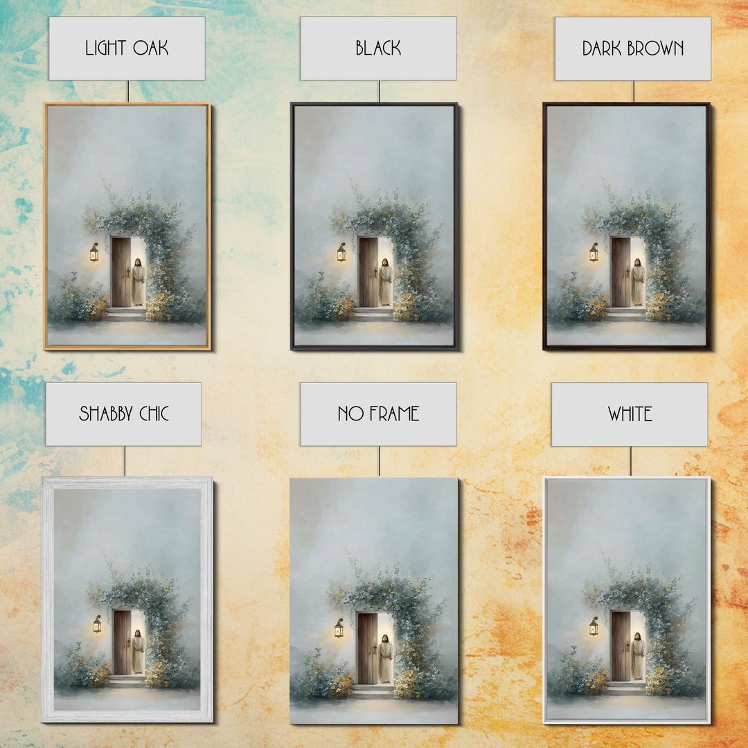 gentle Dawn Welcome | Framed Canvas Print | Christian Art Canvas | Jesus Art Print | Modern Christian Art | Christian Wall Art | Christian
