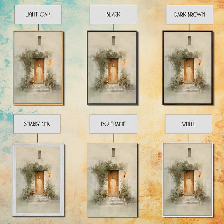 Warm Lantern Promise | Framed Canvas Print | Christian Wall Art | Christian Art Canvas | Jesus Painting | Unique Christian Art | Christian