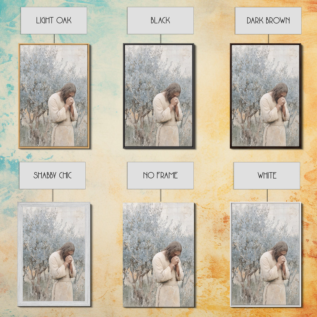 Radiant Messiah Bloom, Framed Canvas Print, Christian Art Painting, Jesus Wall Art, Christian Decor, Christian Art Canvas, Christian Gift