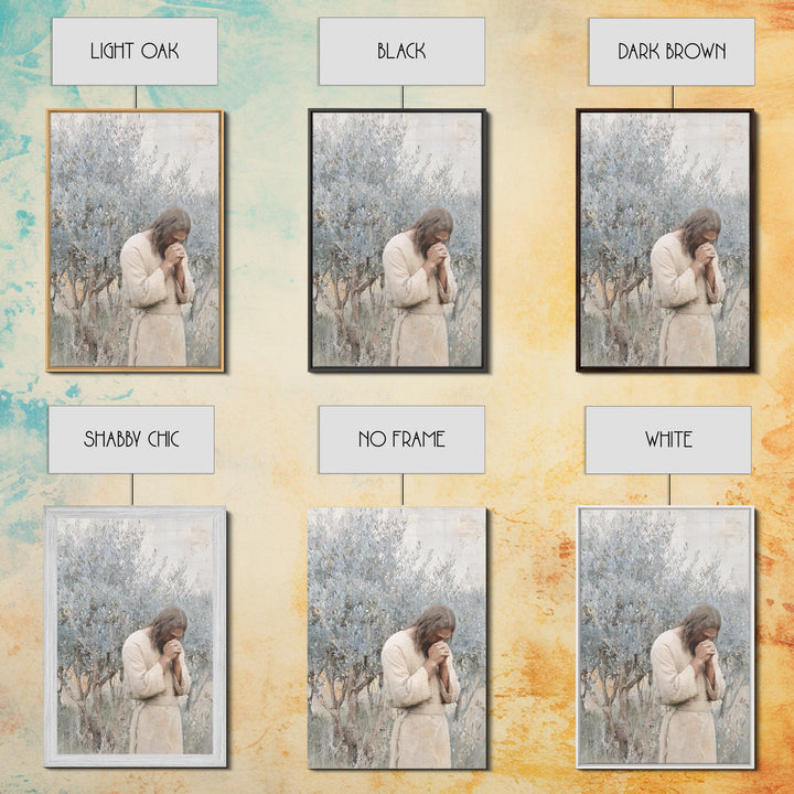 Radiant Messiah Bloom, Framed Canvas Print, Christian Art Painting, Jesus Wall Art, Christian Decor, Christian Art Canvas, Christian Gift