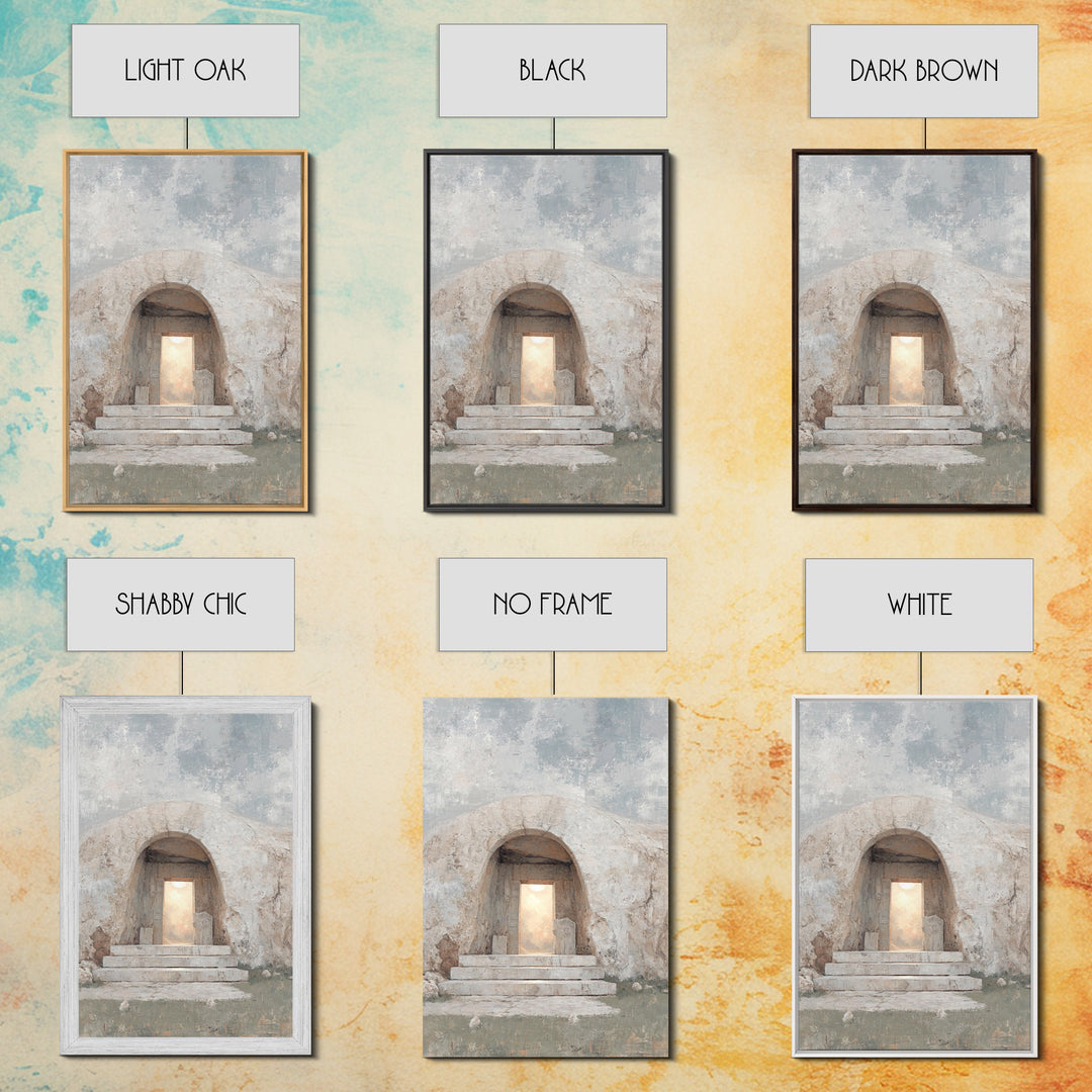 Dawn Of Hope – Framed Canvas Print – Christian Wall Art – Jesus Painting – Christian Art Canvas – Christian Decor – Christian Gift Ideas
