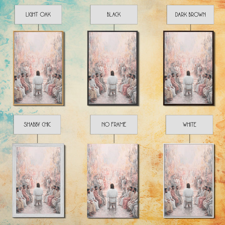 Heavenly Gathering – Framed Canvas Print – Christian Wall Art – Christian Art Canvas – Jesus Painting – Christian Art – Christian Gift Idea