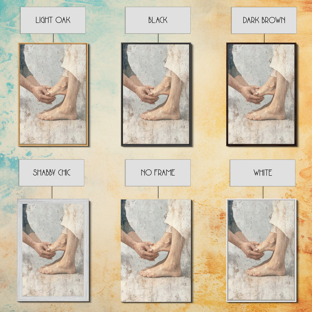 Cleansing Mercy – Framed Canvas Print – Christian Art Canvas – Christian Wall Art – Christian Painting – Vintage Christian Art – Christian
