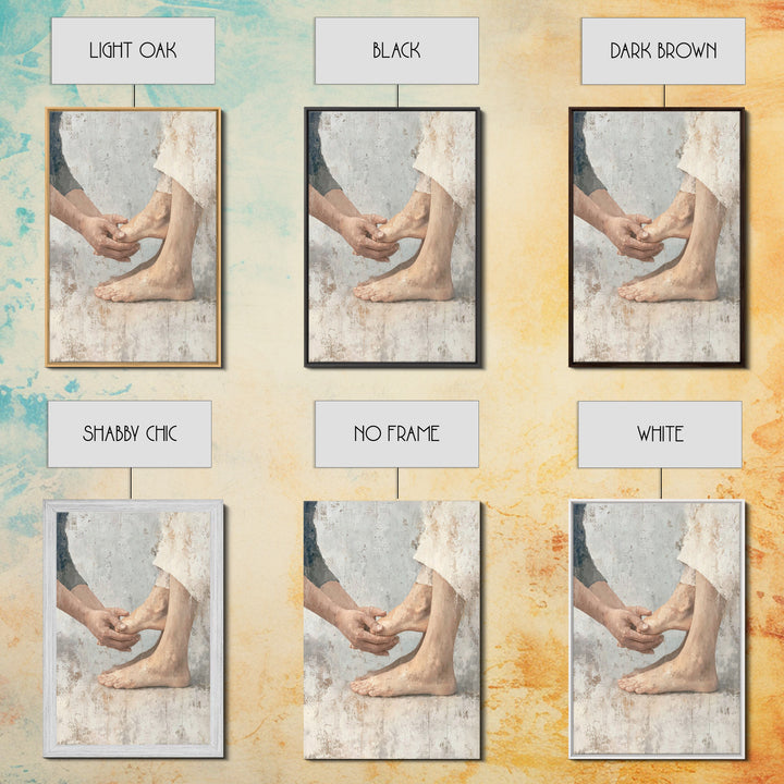 Cleansing Mercy – Framed Canvas Print – Christian Art Canvas – Christian Wall Art – Christian Painting – Vintage Christian Art – Christian