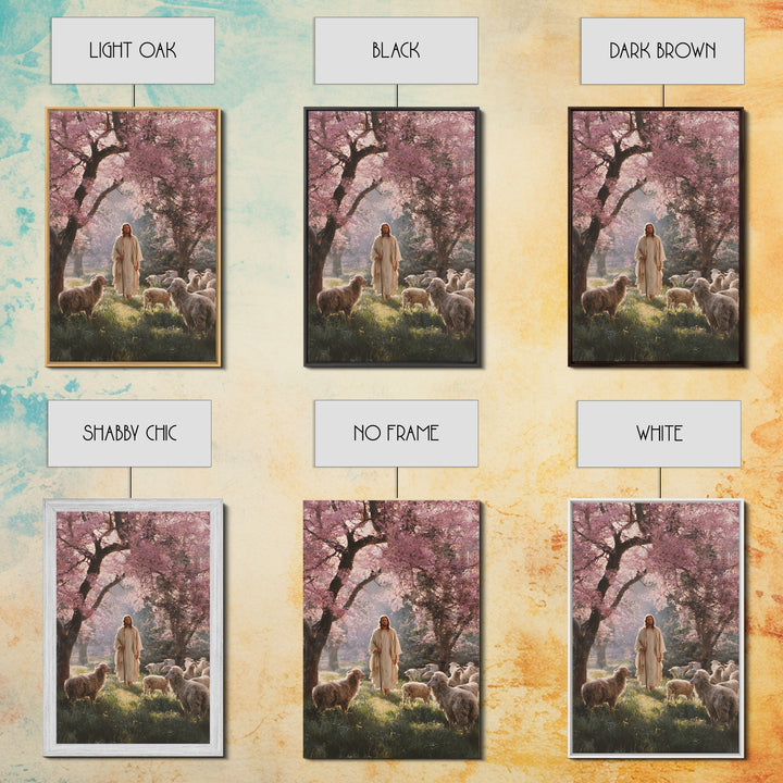 Blossoms Of Mercy – Framed Canvas Print – Christian Wall Art – Jesus Painting – Christian Art Canvas – Christian Decor – Large Christian Ar