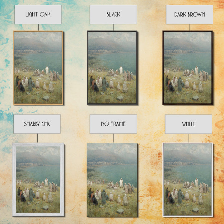 Sermon By The Sea – Framed Canvas Print – Christian Wall Art – Christian Art Canvas – Jesus Painting – Christian Art – Christian Decor – Su