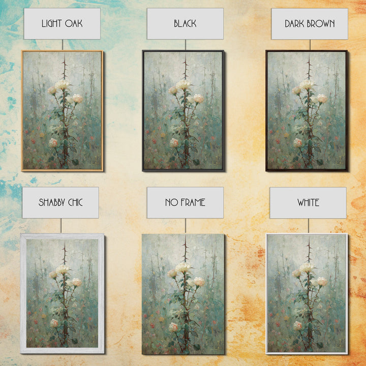 Rose Of Redemption – Framed Canvas Print – Christian Wall Art – Christian Art Canvas – Christian Art Work – Christian Decor – Unique Christ