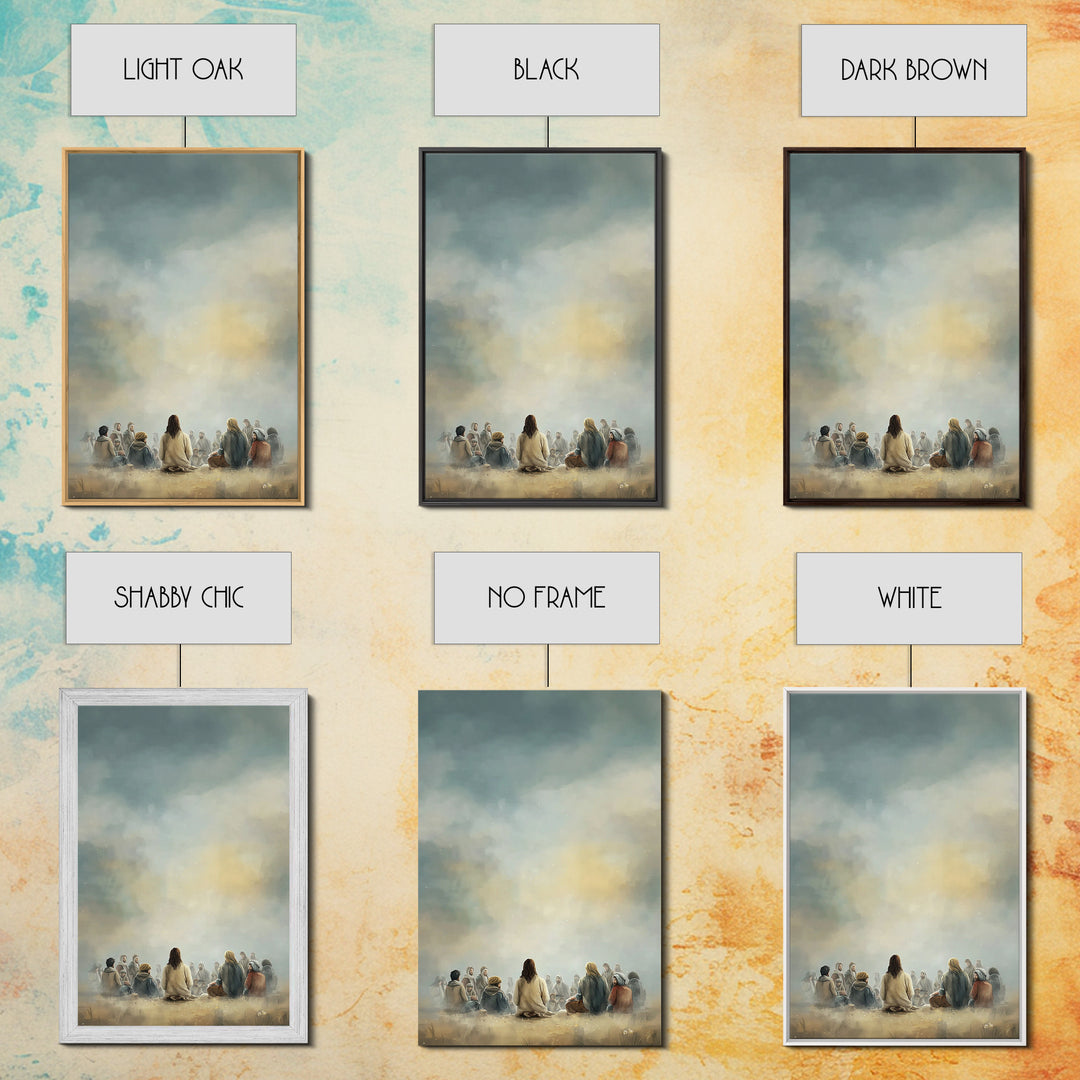 Circle Of Faith – Framed Canvas Print – Christian Art Canvas – Christian Wall Art – Jesus Painting – Christian Art – Christian Decor – Mode