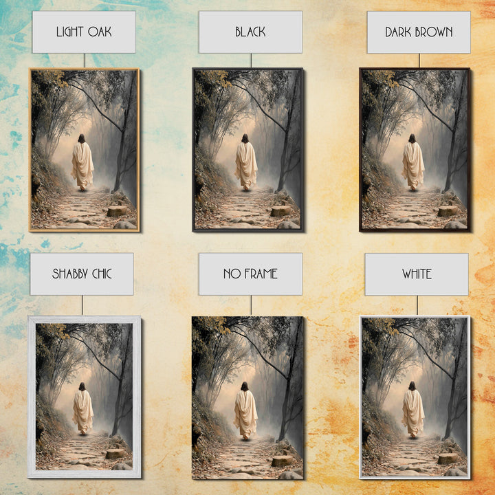 Path Of Mercy – Framed Canvas Print – Christian Wall Art – Jesus Painting – Christian Art Canvas – Christian Christmas Art – Christian Deco