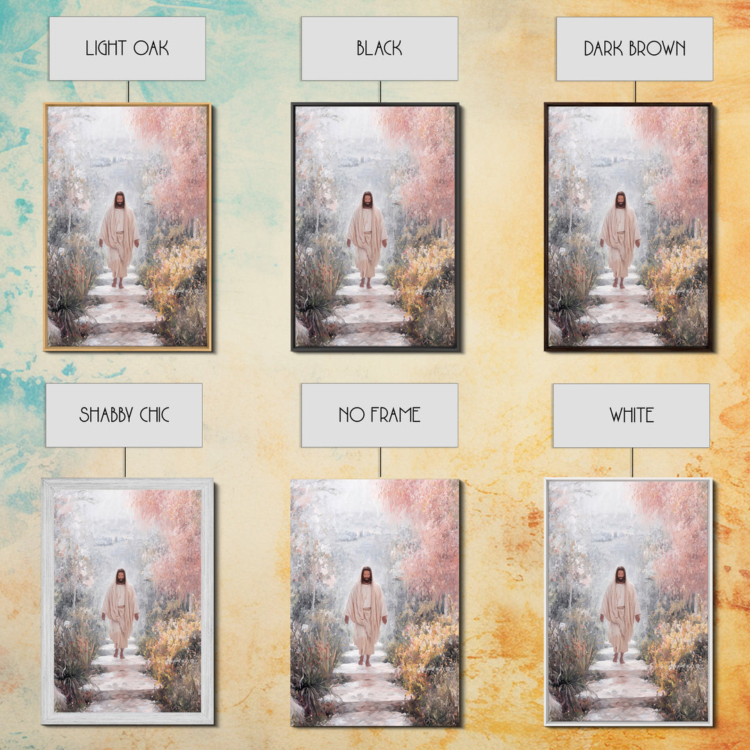 Light Of Grace – Framed Canvas Print – Christian Art Canvas – Jesus Painting – Christian Wall Art – Moody Christian Art – Christian Decor