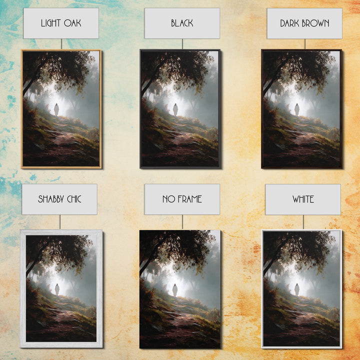 Autumn Blessing – Framed Canvas Print – Jesus Painting – Christian Art Canvas – Christian Wall Art – Subtle Christian Art – Christian Decor