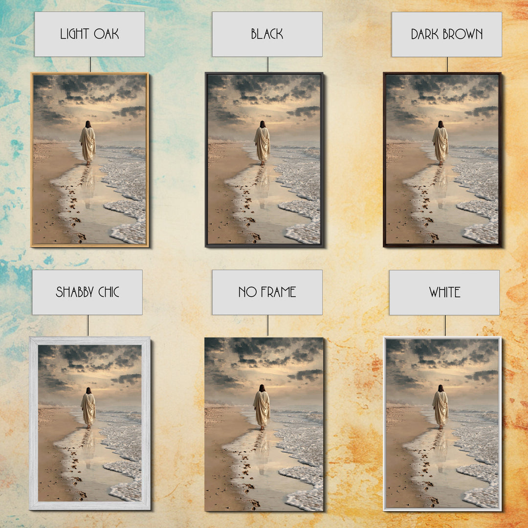 Morning Renewal – Framed Canvas Print – Jesus Painting – Christian Art – Christian Wall Art – Modern Christian Art – Christian Decor