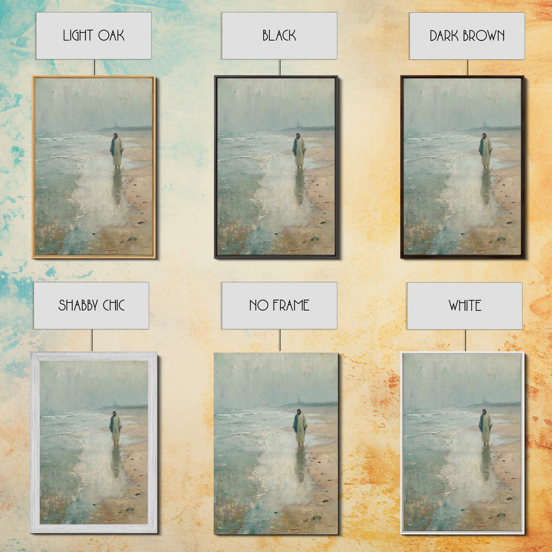 Haven Of Stillness - Framed Canvas Print - Christian Painting - Christian Wall Art - Subtle Christian Art - Jesus Canvas Art - Christian De