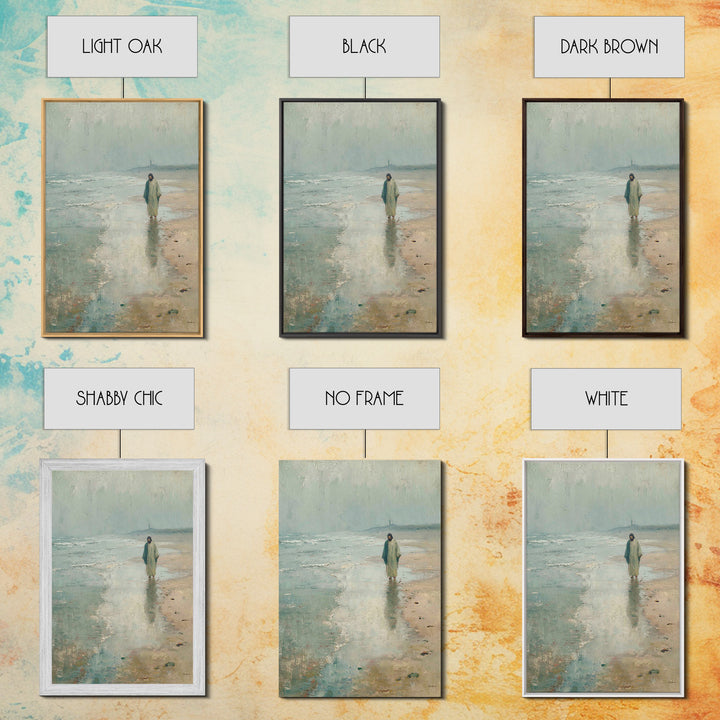 Haven Of Stillness - Framed Canvas Print - Christian Painting - Christian Wall Art - Subtle Christian Art - Jesus Canvas Art - Christian De