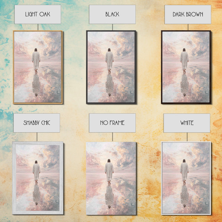 Gentle Horizon | Framed Canvas Print | Christian Art Canvas | Christian Wall Art | Jesus Painting | Subtle Christian Art