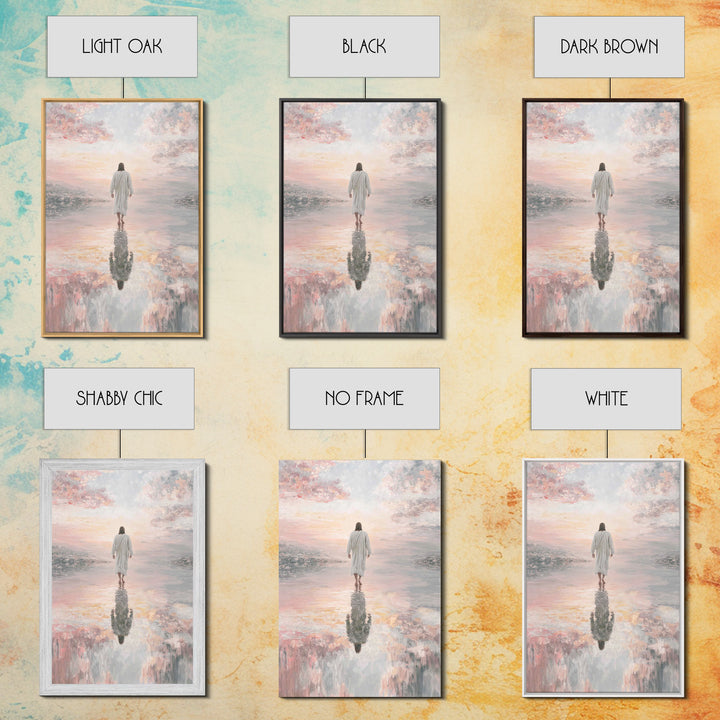 Radiant Horizon - Framed Canvas Print - Jesus Painting - Christian Art Canvas - Christian Wall Art - Christian Christmas Art