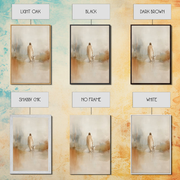 Gentle Promise – Framed Canvas Print – Christian Art Canvas – Minimalist Christian Art – Christian Wall Art – Jesus Painting – Christian Gi