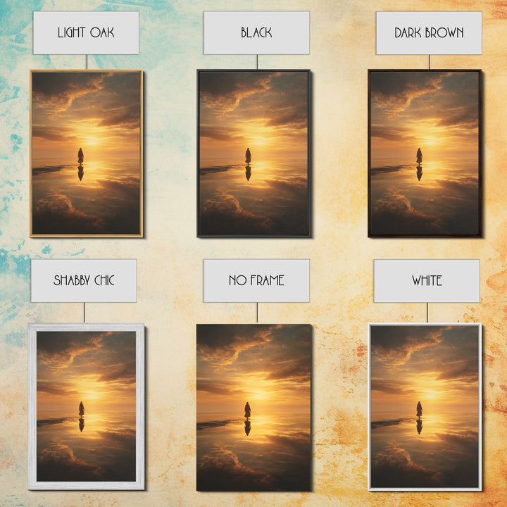 Eternal Sunrise Path, Framed Canvas Print, Christian Art Canvas, Jesus Christmas Art, Christian Wall Art, Moody Christmas Art, Christian Gi