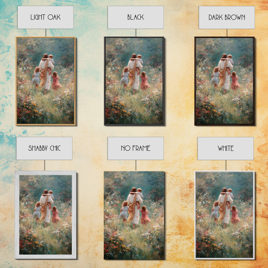 Garden Of Hope – Framed Canvas Print – Christian Art Canvas – Christian Wall Art – Jesus Painting – Christian Christmas Art – Christian Gif