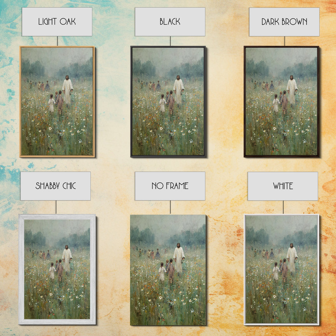 Quiet Blooming Grace | Framed Canvas Print | Christian Art Canvas | Christian Wall Art | Jesus Painting | Christian Christmas Art | Christi