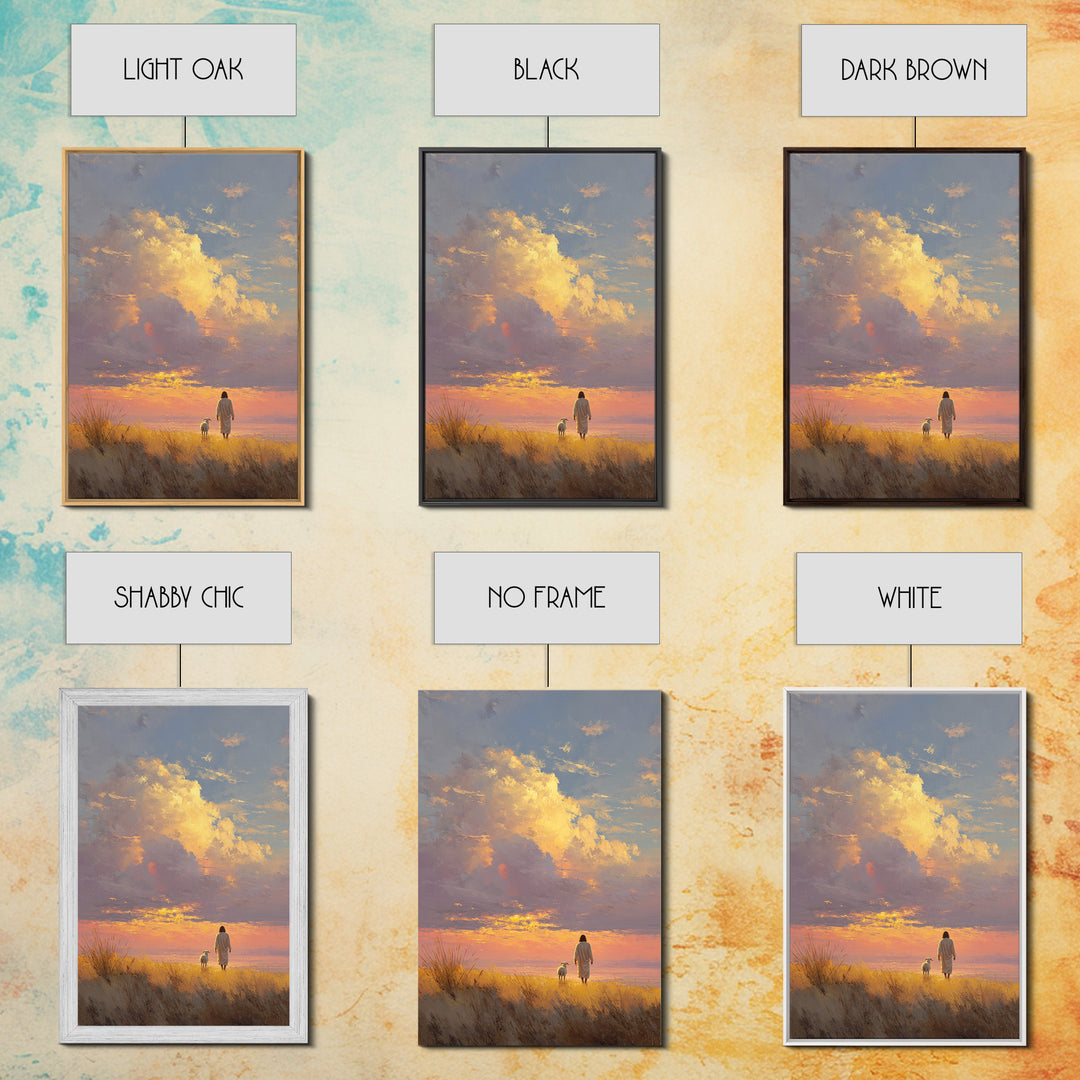 Horizon Of Peace | Framed Canvas Print | Christian Wall Art | Christian Art | Christian Art Canvas | Jesus Painting | Christian Gift Ideas