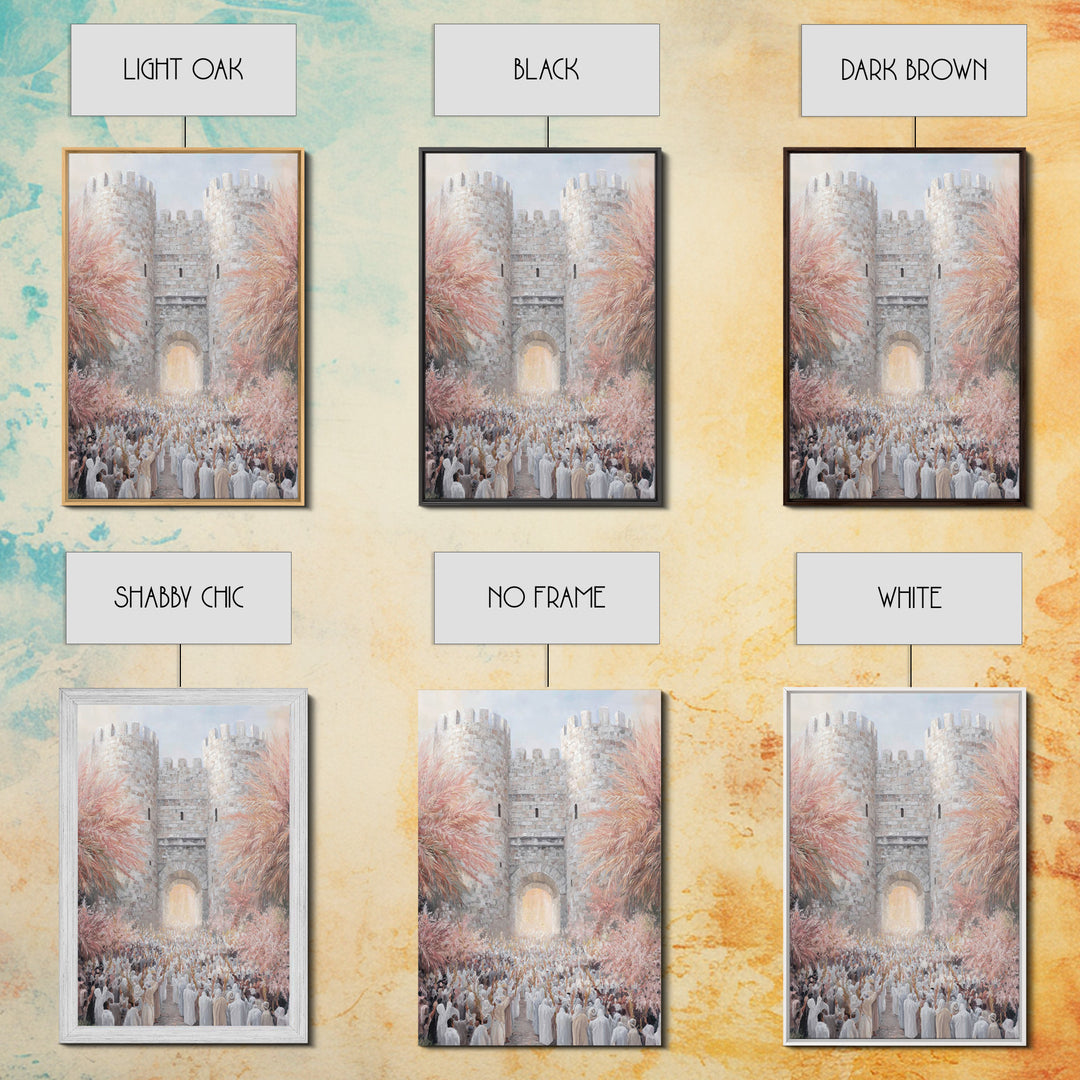 Gate Of Glory, Framed Canvas Print, Christian Wall Art, Christian Art Print, Moody Christian Art, Christian Paintings