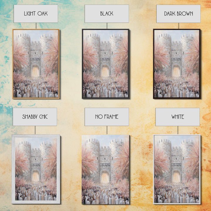 Gate Of Glory, Framed Canvas Print, Christian Wall Art, Christian Art Print, Moody Christian Art, Christian Paintings