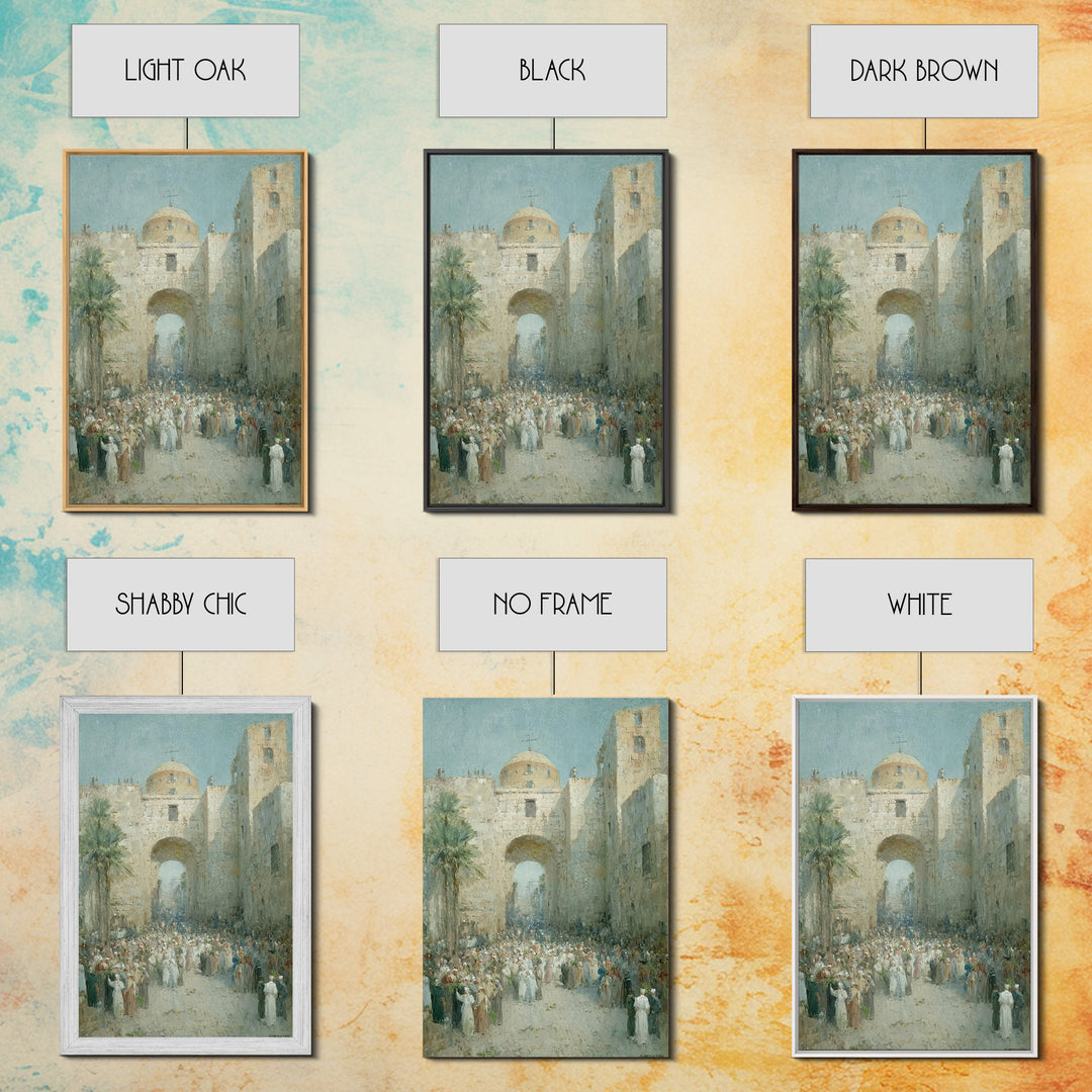Holy Procession Rise | Framed Canvas Print | Christian Art Canvas | Christian Wall Art | Christian Art Gift | Abstract Christian Art